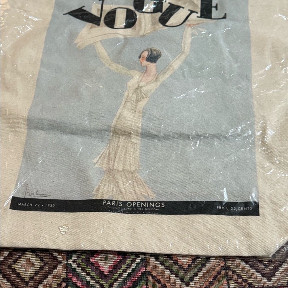 VOGUE Magazine shopper canvas tote  bag - Picture 7 of 11
